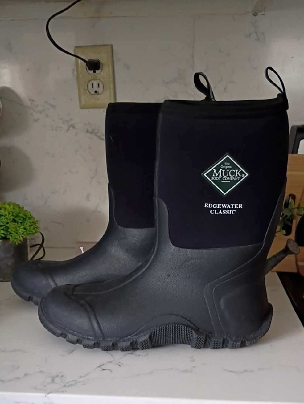 Muck Boot Co. Edgewater Classic Black Waterproof Boots For Men